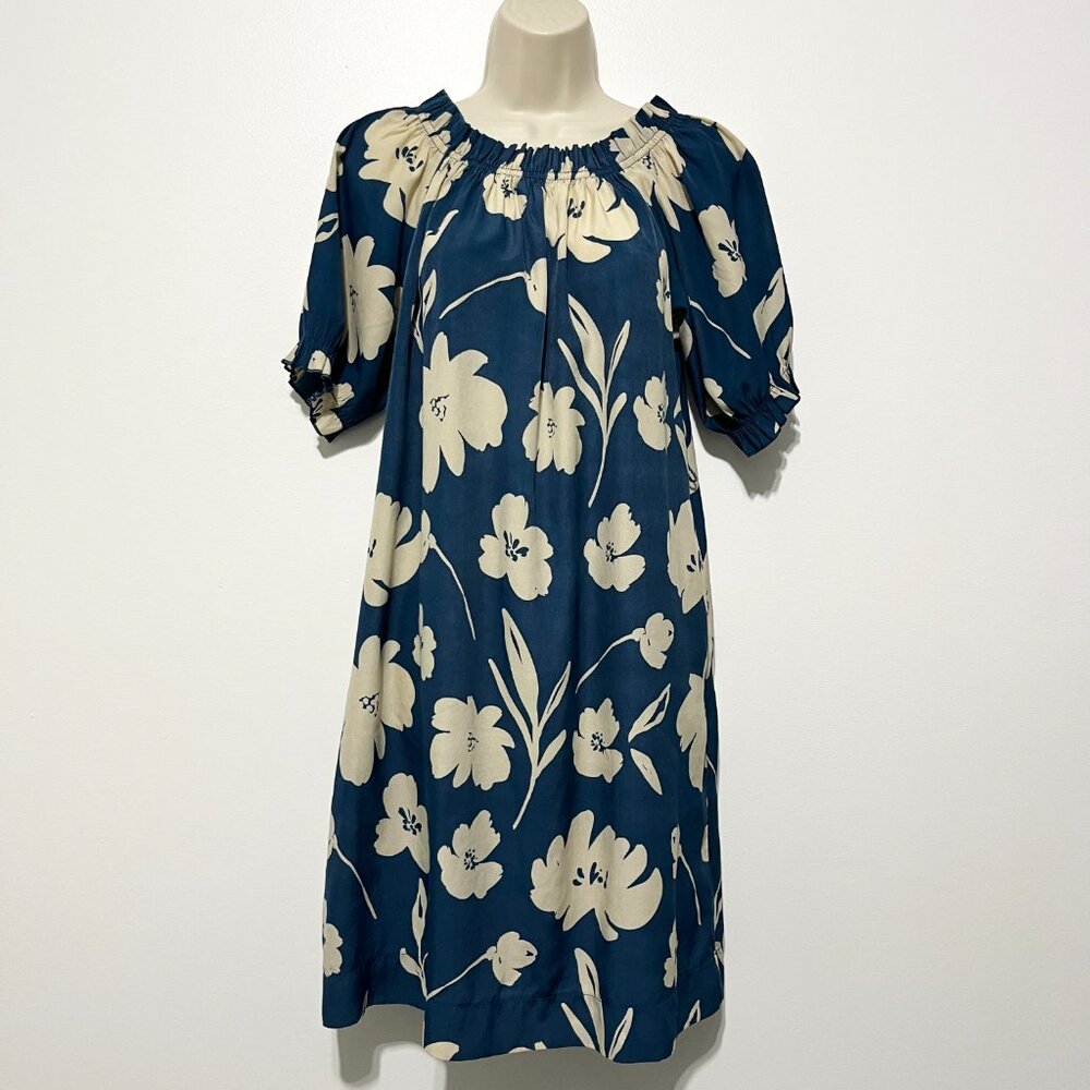 Mersea Womens Off Shoulder Dress XS Floral Resort Island Coastal Beach Summer - Picture 2 of 9